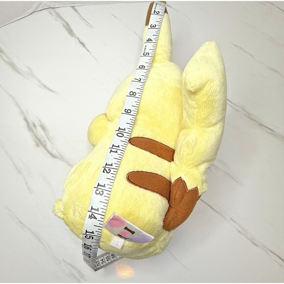 Pokemon Pikachu Plush Toy Stuffed Soft Kawaii Yellow Red Cheeks Brown Ear Tips - Picture 9 of 10
